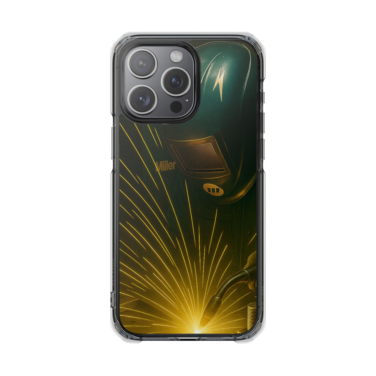 Miller Welder - Magnetic Clear Impact iPhone Cases
