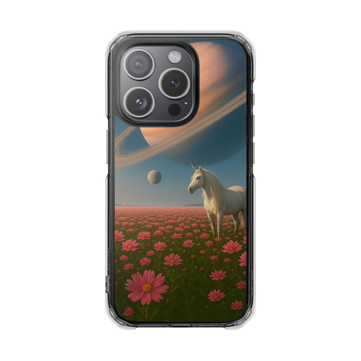 Cosmic Unicorn Dreamscape - Magnetic Clear Impact iPhone Cases