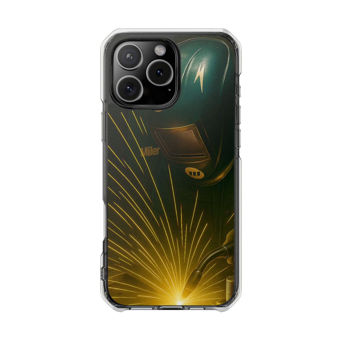 Miller Welder - Magnetic Clear Impact iPhone Cases