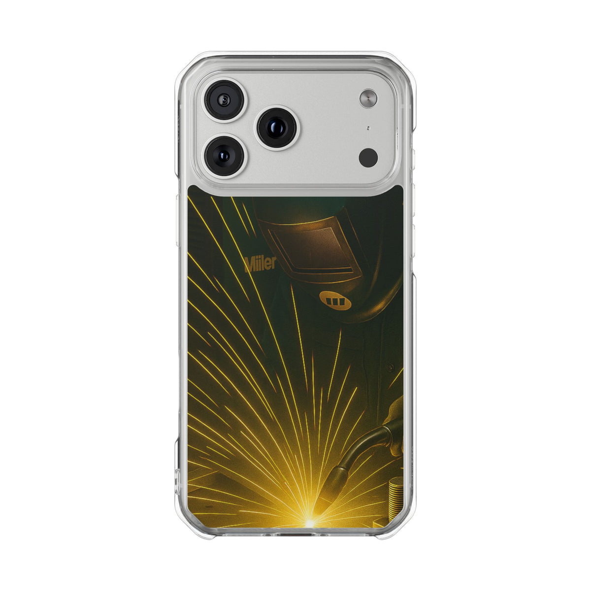 Miller Welder - Magnetic Clear Impact iPhone Cases